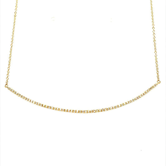 Diamond Bar Necklace