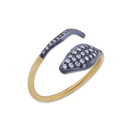 Lika Behar Sterling Silver & Gold Diamond Ring