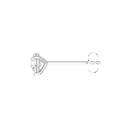 Round Diamond Stud Earrings