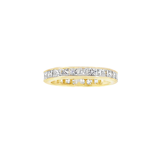 Suna Princess Cut Diamond Eternity Wedding Band