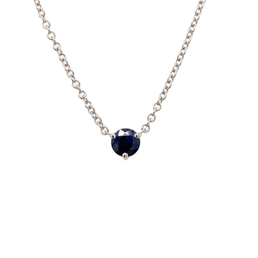 Round Sapphire Pendant