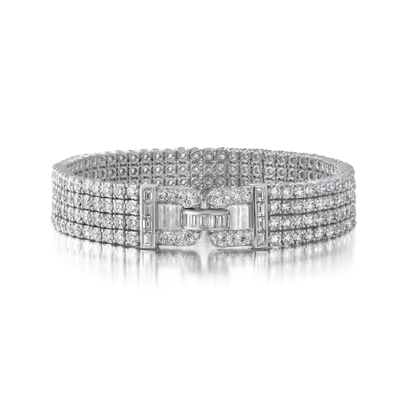 Suna Platinum and Diamond Bracelet