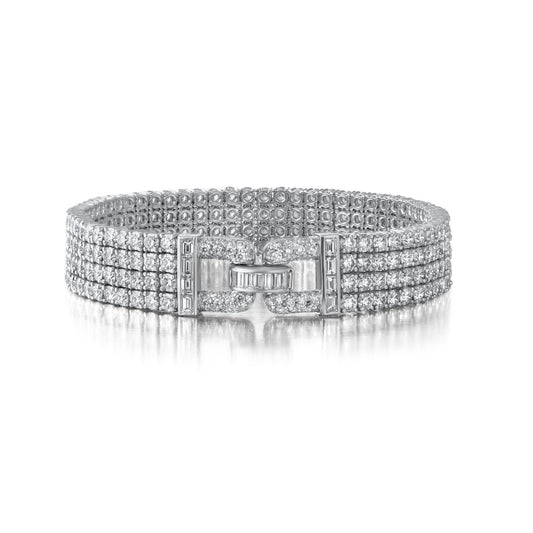 Suna Platinum and Diamond Bracelet