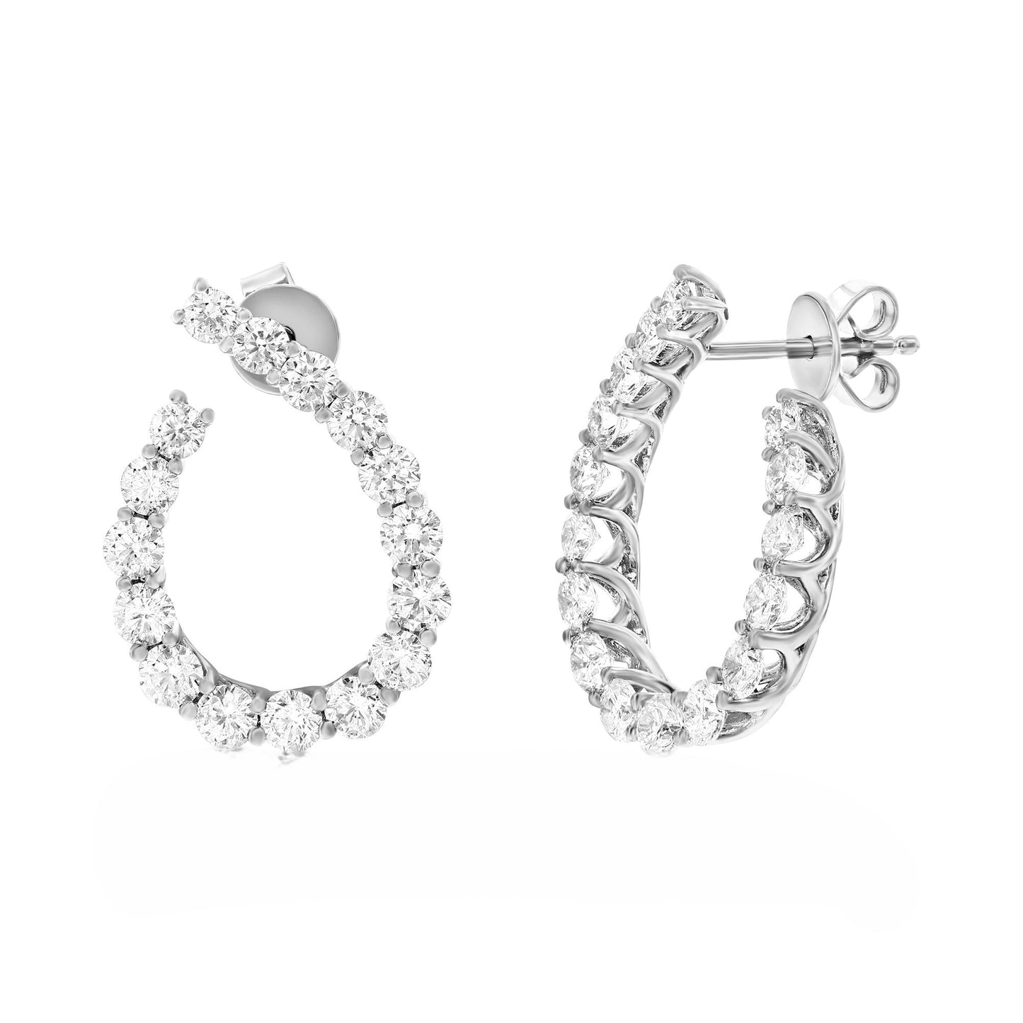 Diamond Hoop Earrings