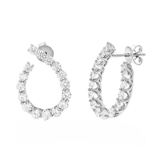 Diamond Hoop Earrings