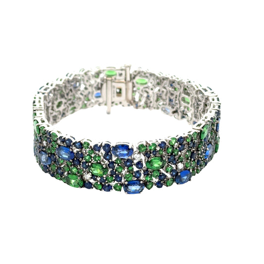Robert Procop Sapphire & Tsavorite Bracelet