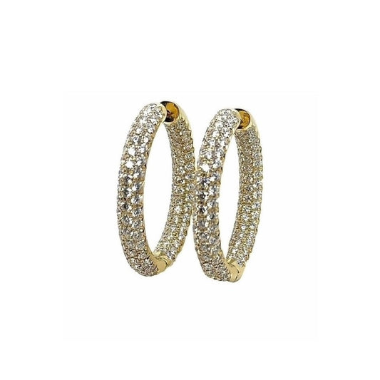 Suna Diamond Hoop Earrings