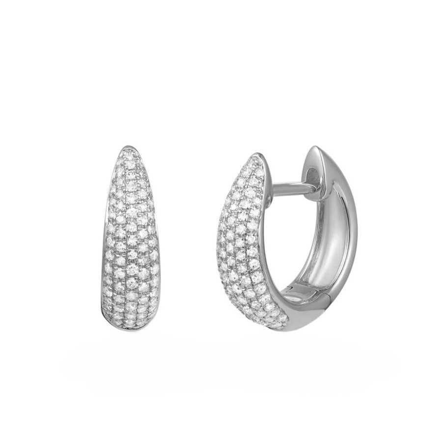 Diamond Hoop Earrings