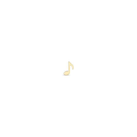 Zoë Chicco Single Music Note Stud Earring