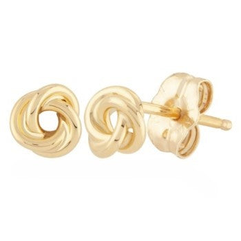 Yellow Gold Stud Earrings