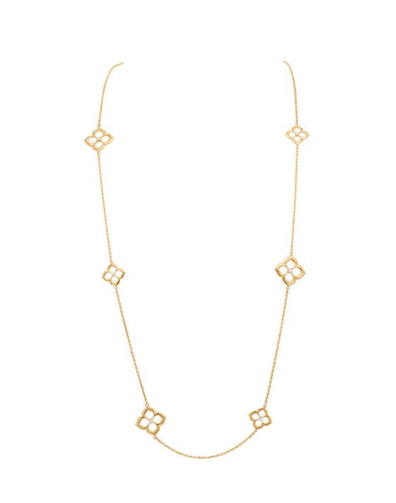 Gumuchian Lotus Fleur Sautoir Diamond Necklace