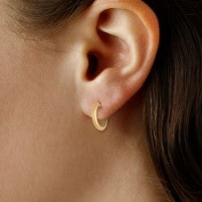 Yellow Gold Small Hoop Earrings