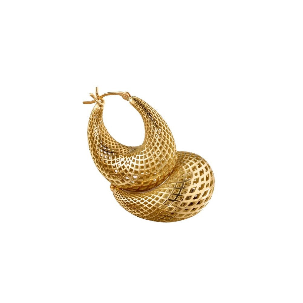 Ray Griffiths Mesopotamia Crownwork® Large Hoop Earring