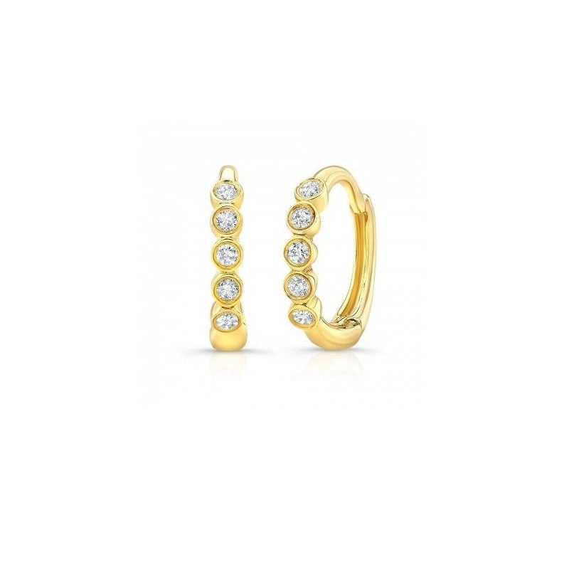 Diamond Hoop Earrings