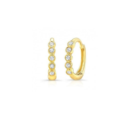 Diamond Hoop Earrings