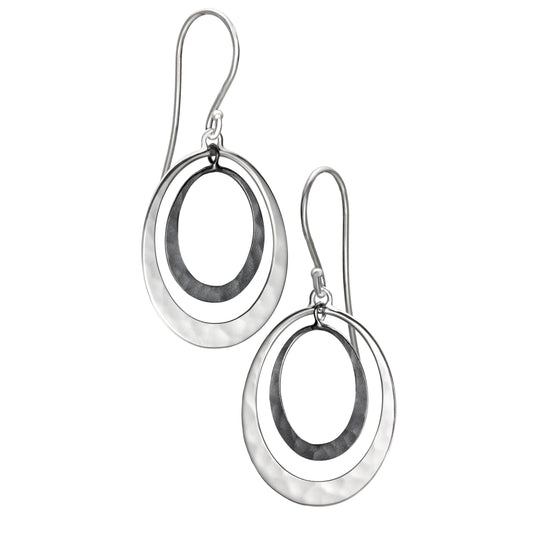 Toby Pomeroy Petite Lunar Silver Earrings