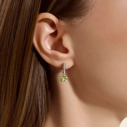 John Hardy Heishi Peridot Drop Earrings