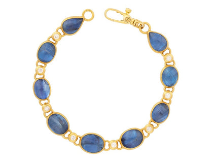 Gurhan Rune Kyanite and Diamond Bracelet