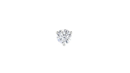 Round Diamond Single Stud Earring