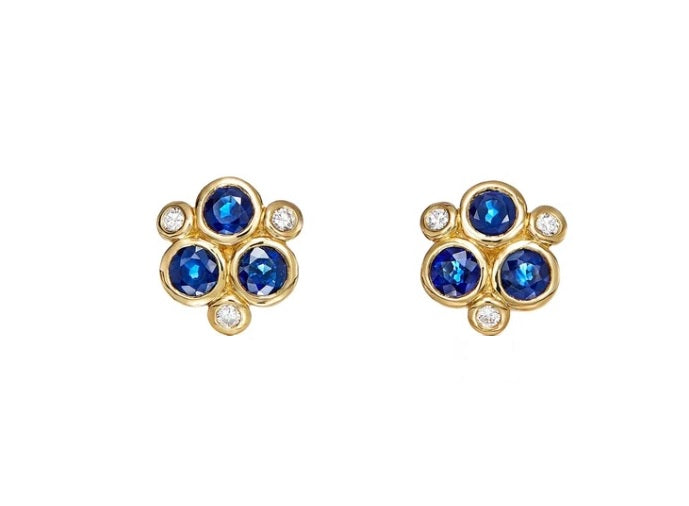 Temple St. Clair Sapphire Trio Studs