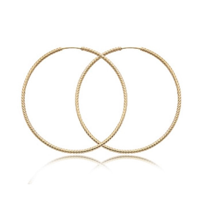 Yellow Gold Hoop Earrings