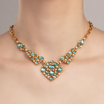 Gurhan Pointelle Multi Stone Necklace