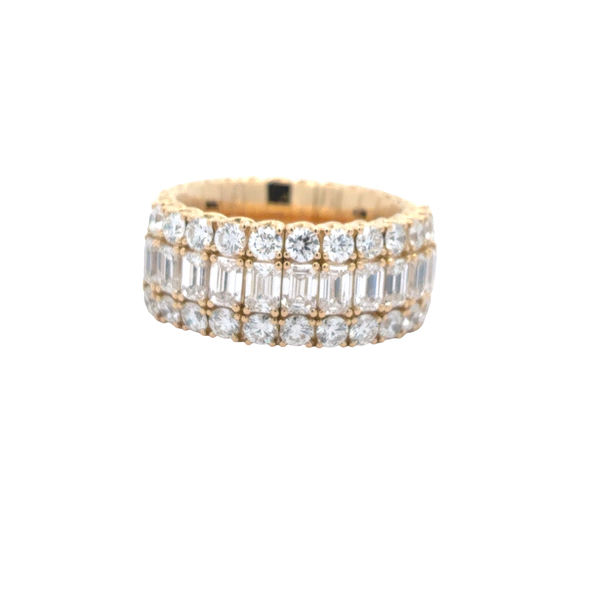 Picchiotti Xpandable™ Round Cut and Emerald Cut Diamond Band