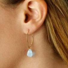 Blue Topaz Drop Earrings