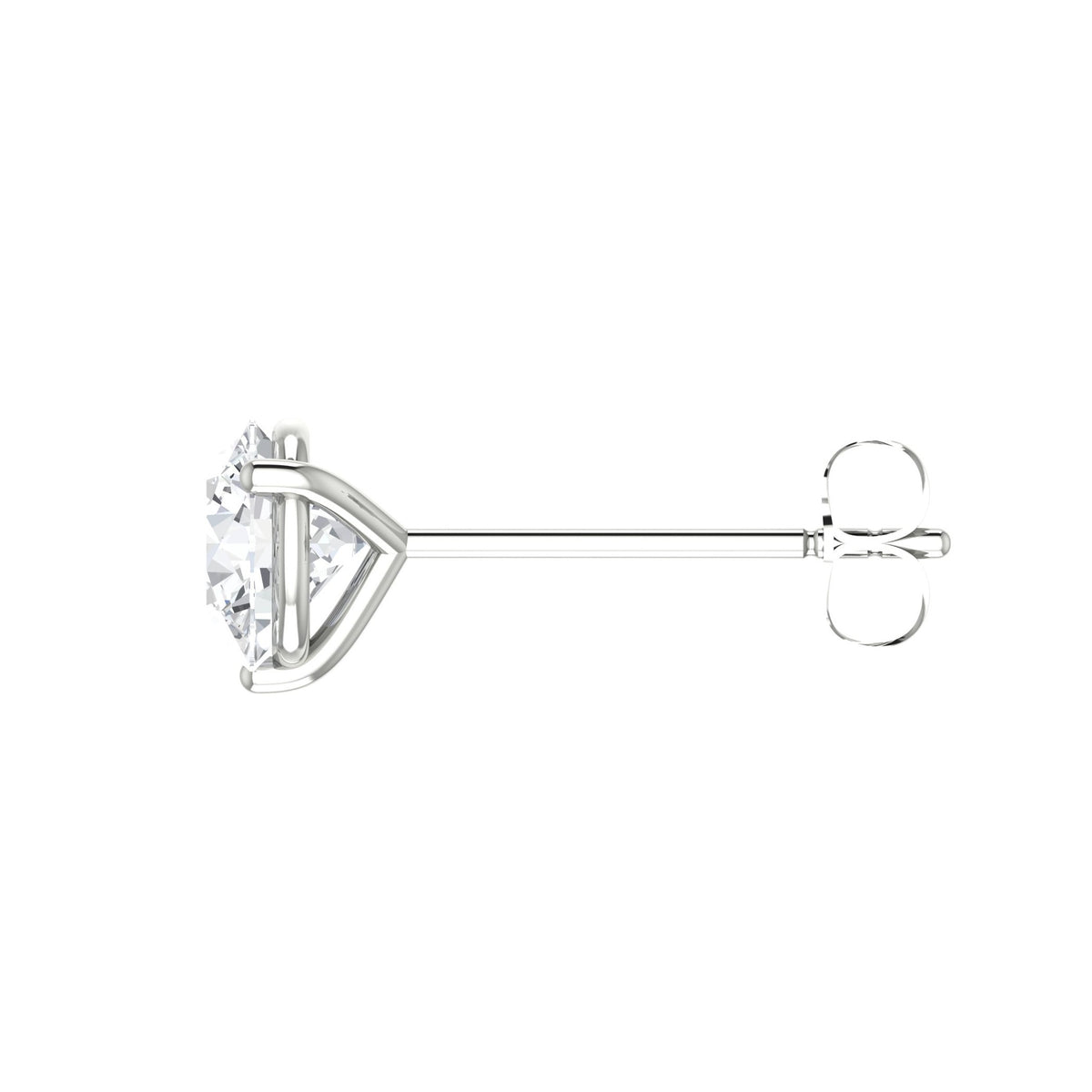 Round Diamond Stud Earrings