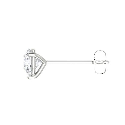 Round Diamond Stud Earrings