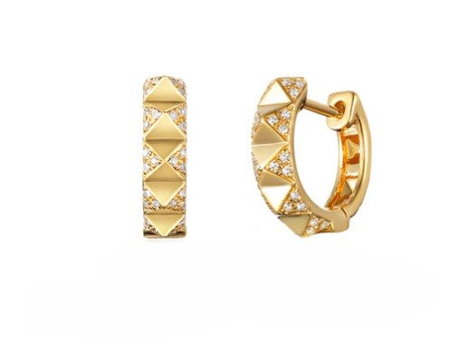 Diamond Hoop Earrings