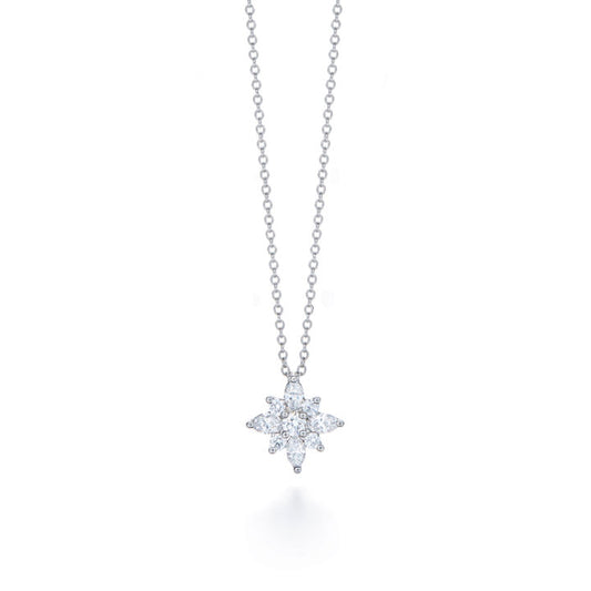 Kwiat Star Round Brilliant & Marquise Cut Diamond Pendant