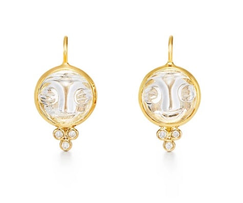 Temple St. Clair Moonface Drop Earrings