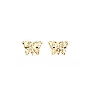 Yellow Gold Stud Earrings