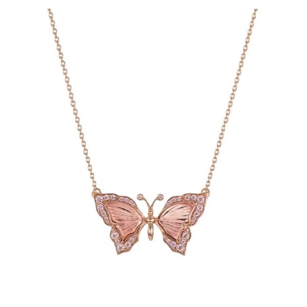 Diamond Butterfly Pendant