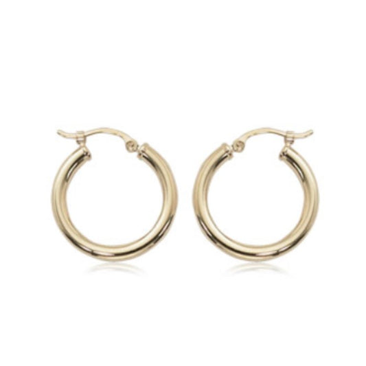 Yellow Gold Hoop Earrings