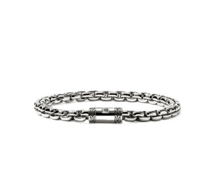 John Hardy Sterling Silver Box Chain Bracelet