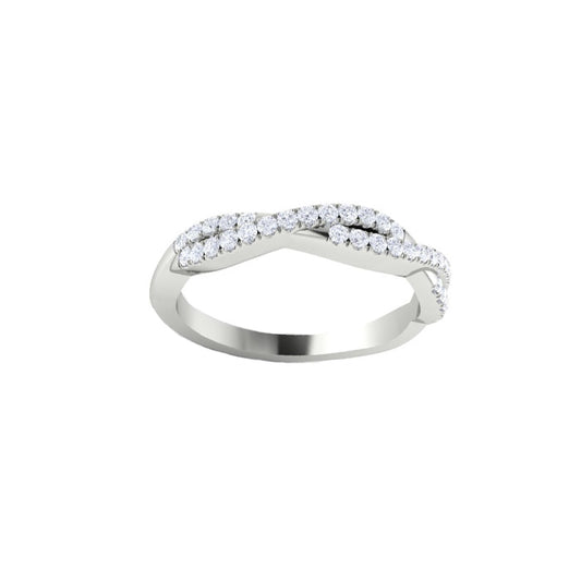 Criss-Cross Diamond Band
