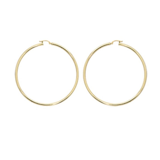 Yellow GoldHoop Earrings