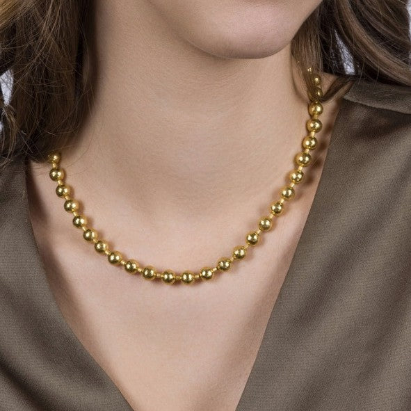 Gurhan Spell Gold Bead Necklace