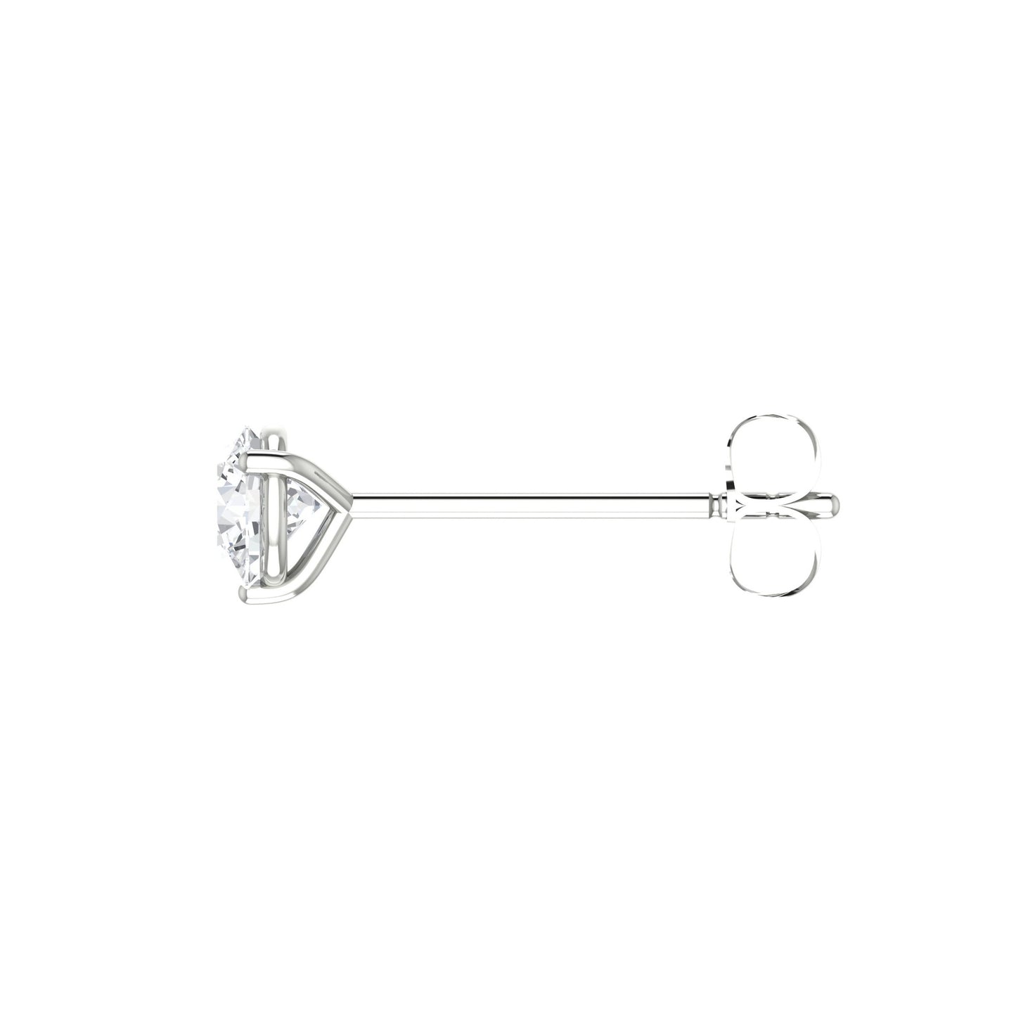 Round Diamond Stud Earrings