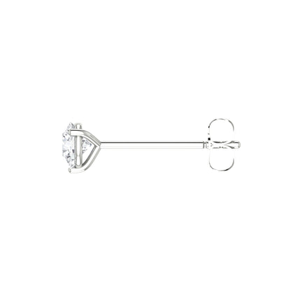 Round Diamond Stud Earrings