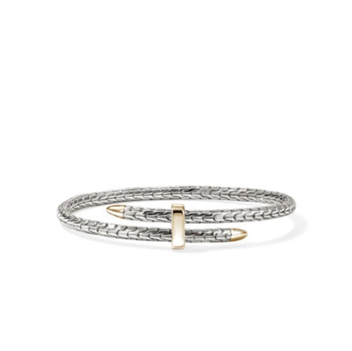 John Hardy Gold and Silver Spear Cuff