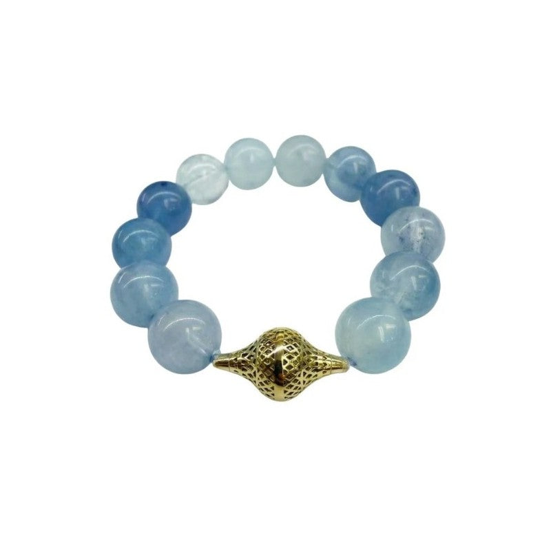Ray Griffiths Aquamarine Bead Bracelet