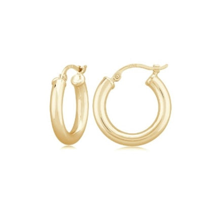 Yellow Gold Hoop Earrings