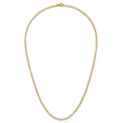 Yellow Gold Rolo Chain