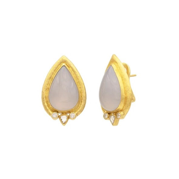 Gurhan Muse Gold Chalcedony Earrings