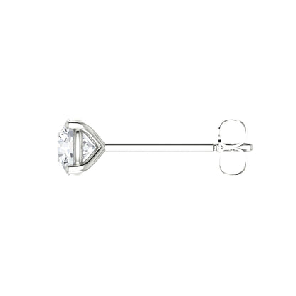 Round Diamond Stud Earrings