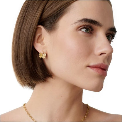 Temple St. Clair Golden Butterfly Earrings