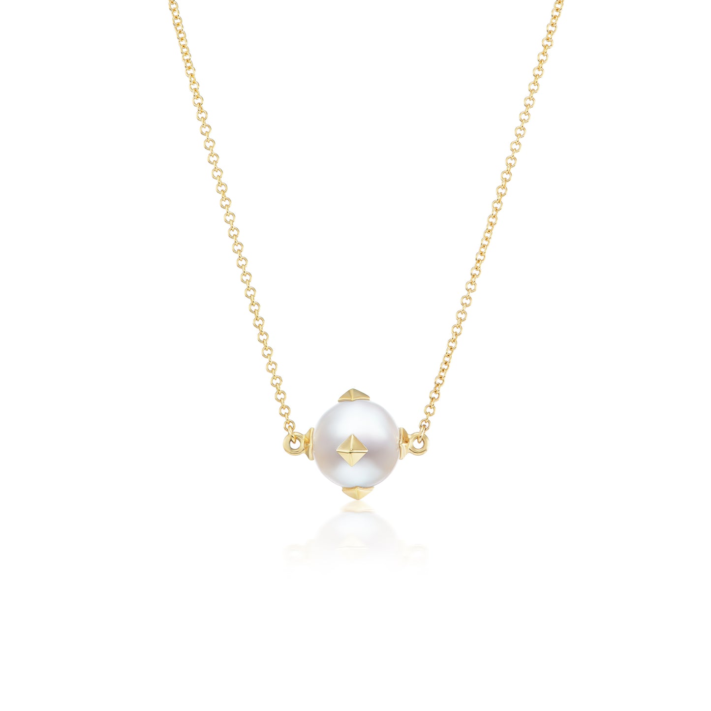 Chris Correia Yellow Gold Pearl Drop Pendant